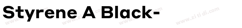 Styrene A Black字体转换